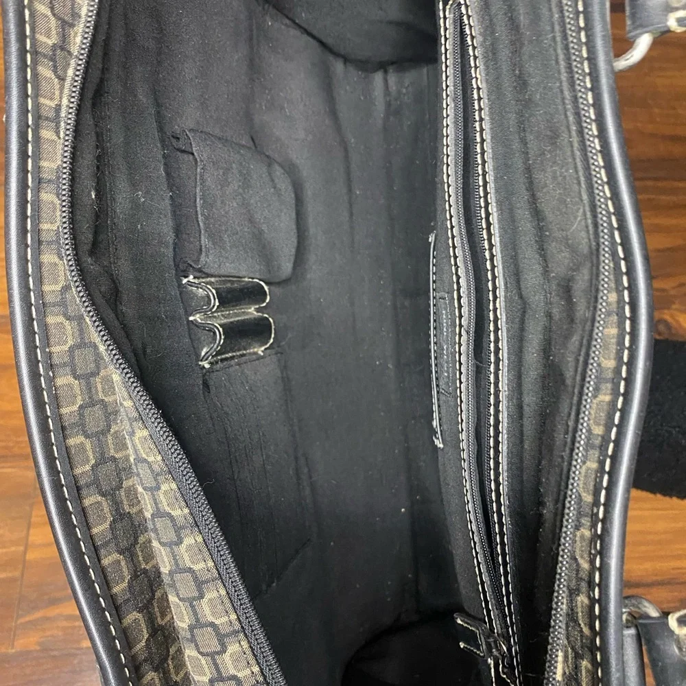 Nine West Black and Tan Laptop Bag